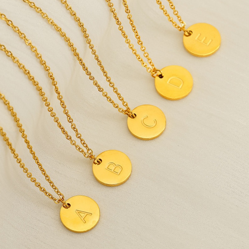 18k Gold Plated Alphabet Necklace