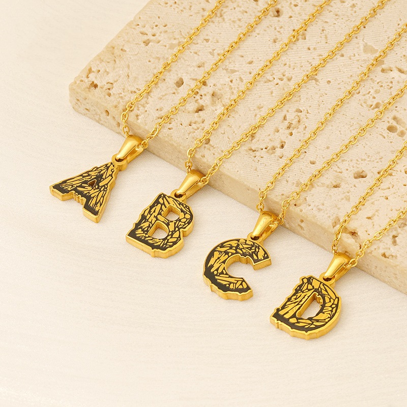 18k Gold Plated Alphabet Necklace