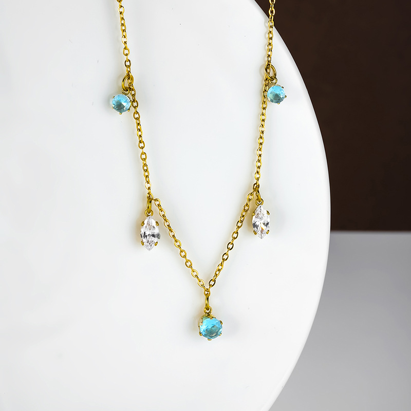 18k Gold Plated Necklace with Zircon