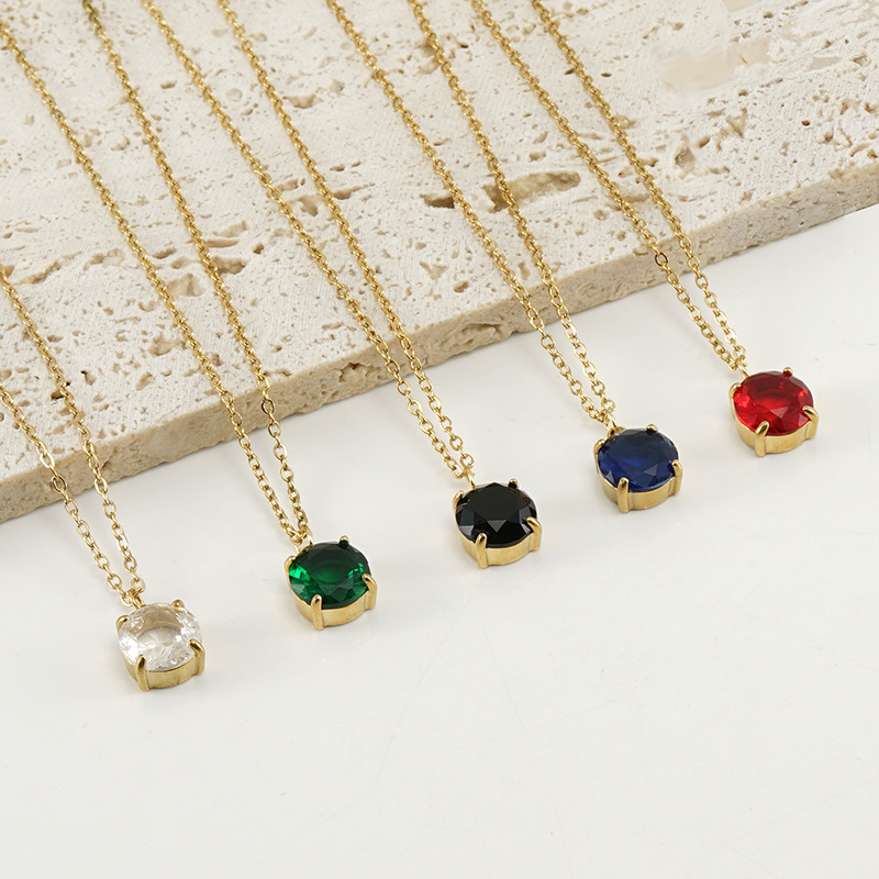 18k Gold Plated Necklace with Zircon