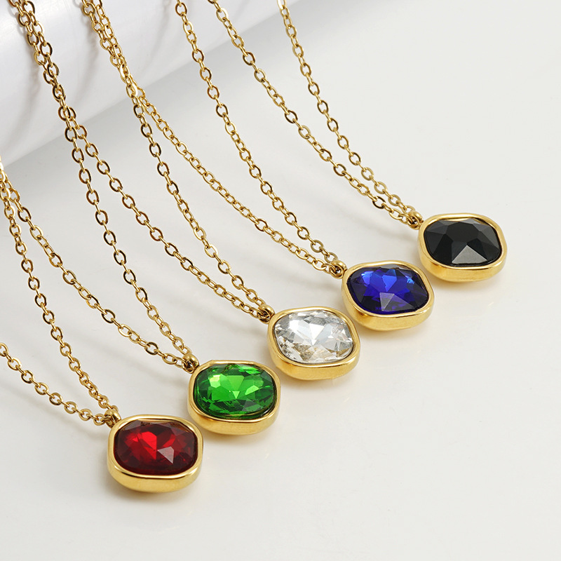 18k Gold Plated Necklace with Zircon