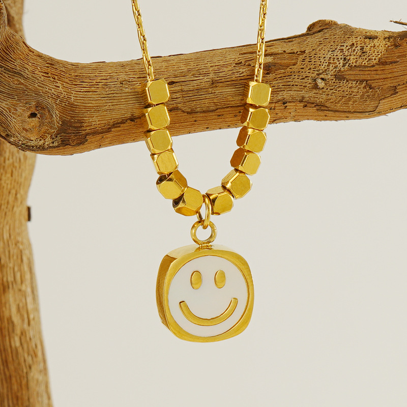 Necklace with Smiling Face