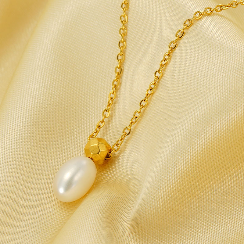 18k Gold Plated Necklace with Pearl