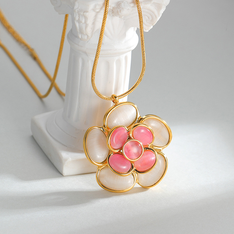 Necklace with Flower Pendant