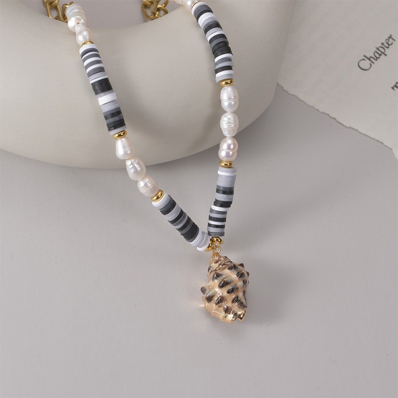 Ocean Style Necklace with Conch