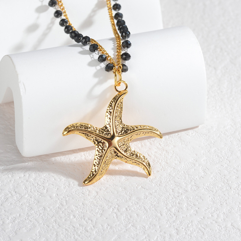 Layered Necklace with Starfish