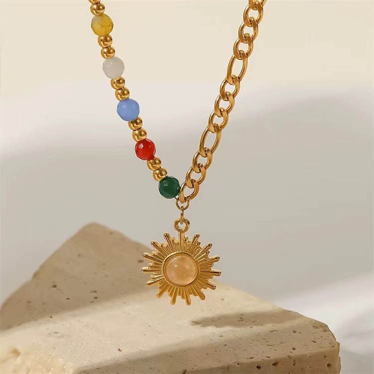 Bohemian Necklace with Stone