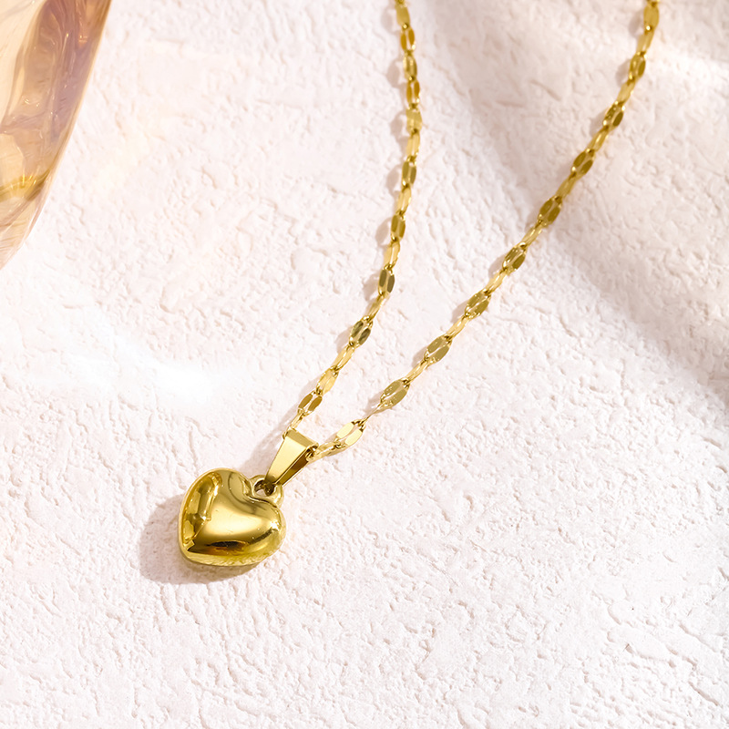 18k Gold Plated Necklace with Heart