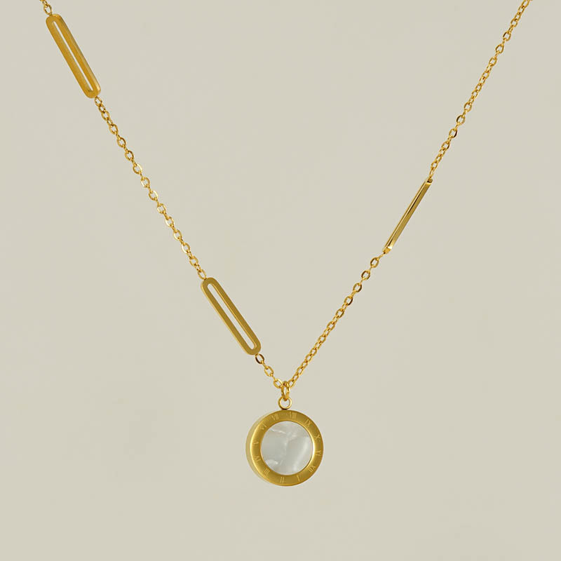 18k Gold Plated Necklace with Shell