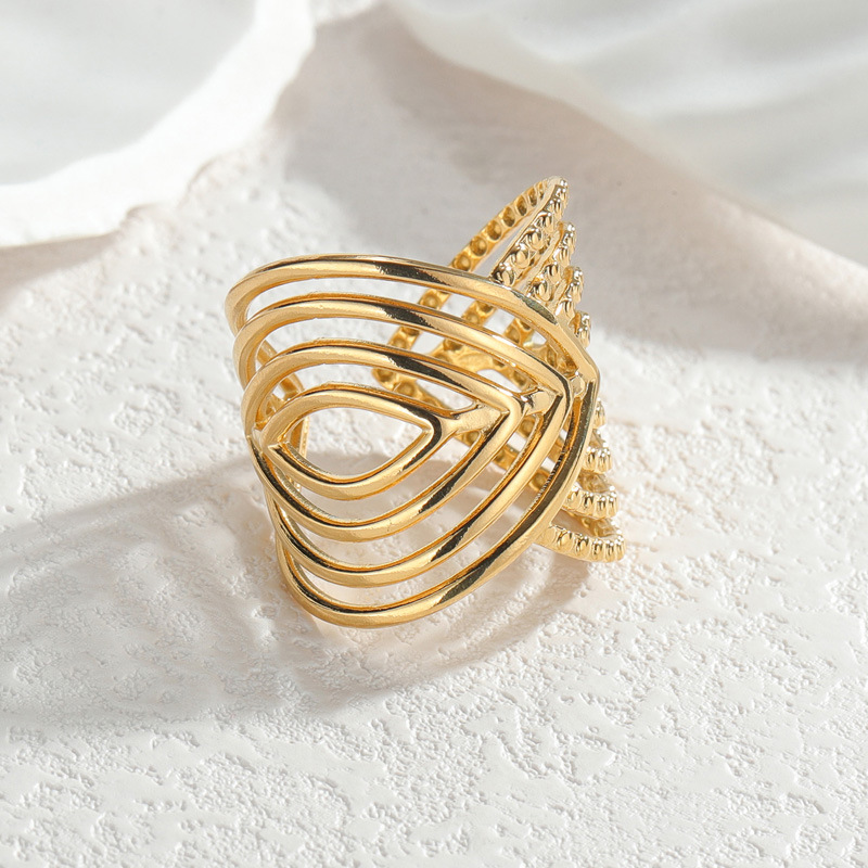 18k Gold Plated Layered Ring