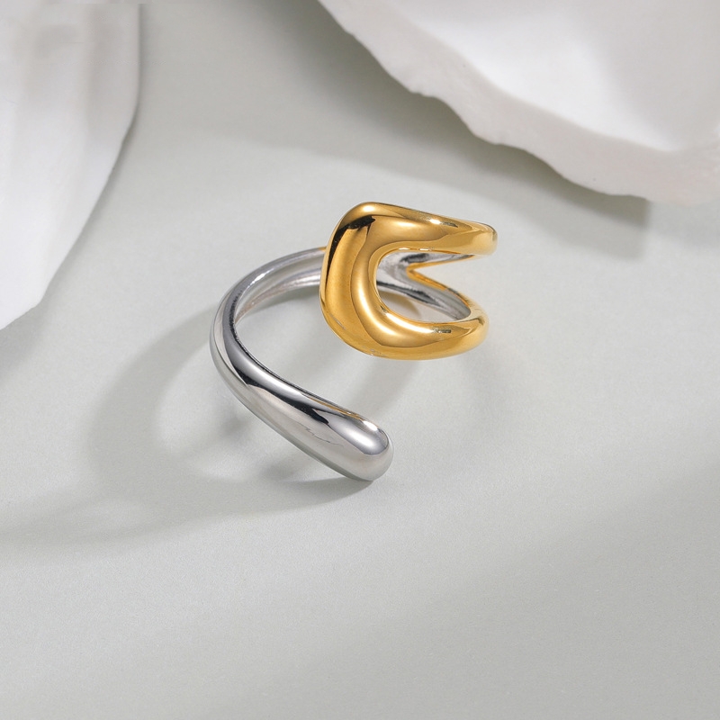 Ring with Gold and Silver Color