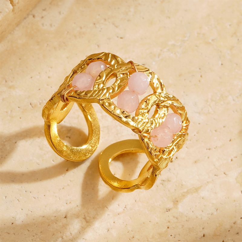 Ring with Pink Stones