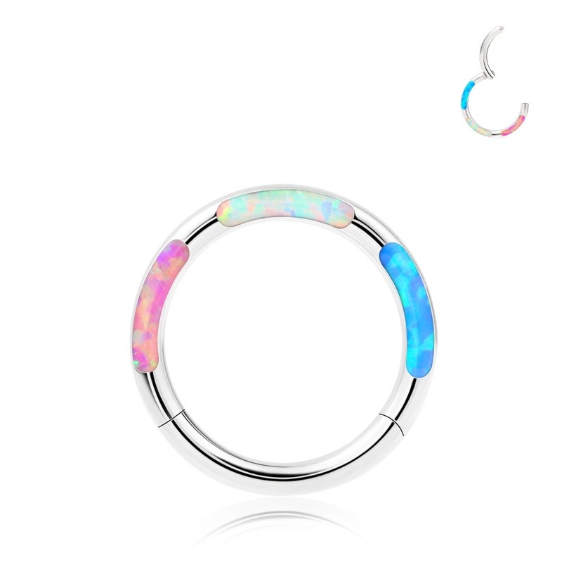 Hinged Segment Clicker with Opal