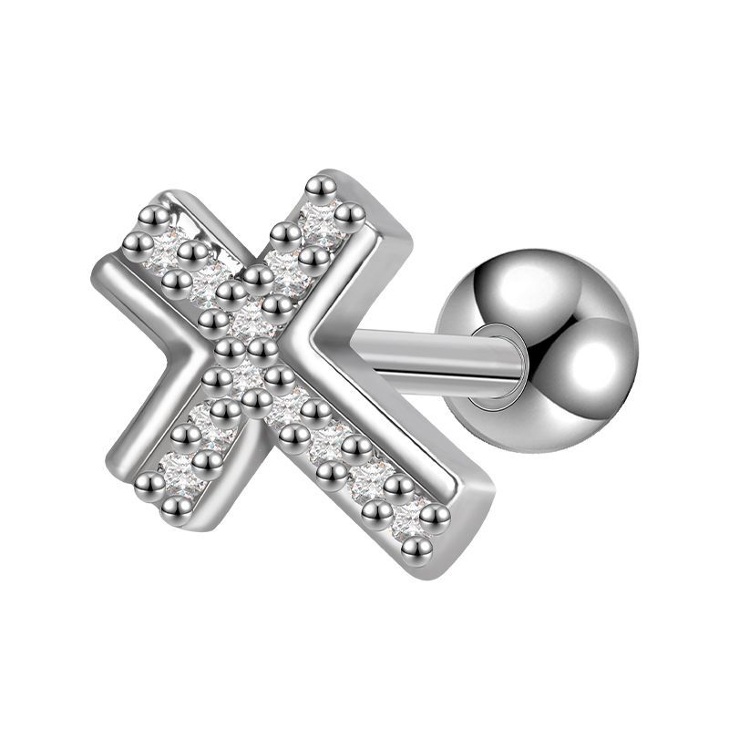 Cross-top Ear Stud