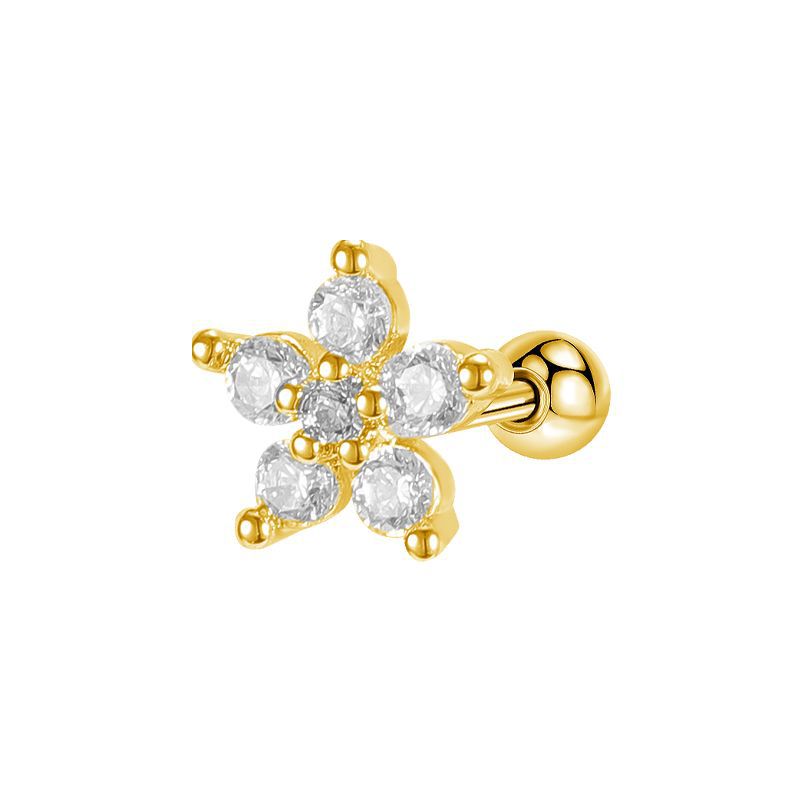 Ear Stud with Flower Top