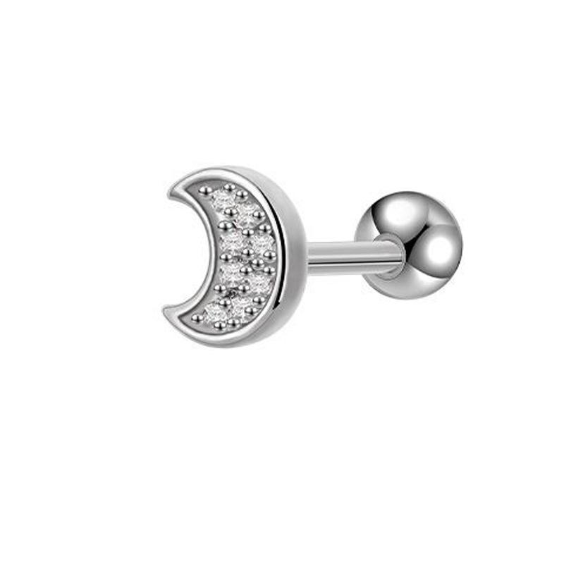 Moon-top Ear Stud