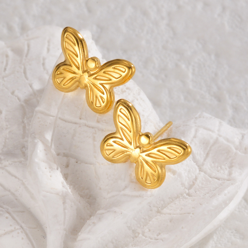 Butterfly-top Ear Stud