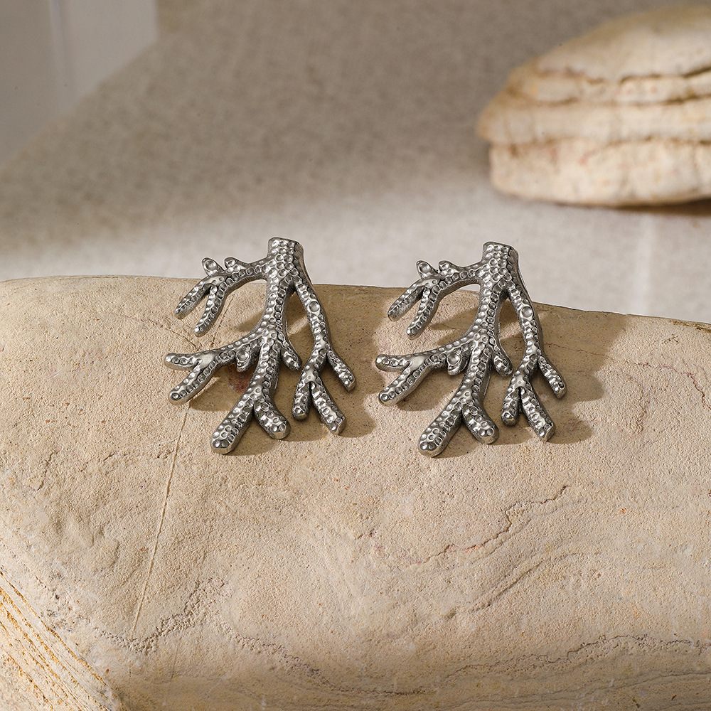 Coral Ear Stud
