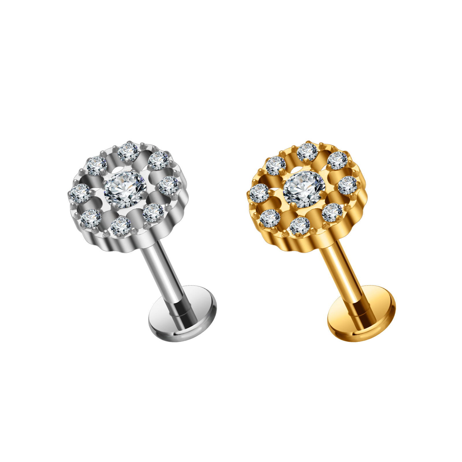 Piercing Stud with Flower Top