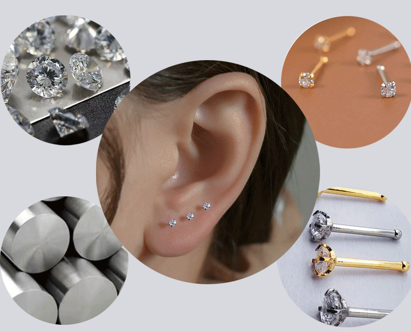 316L Stainless Steel Earring Stud(图1)