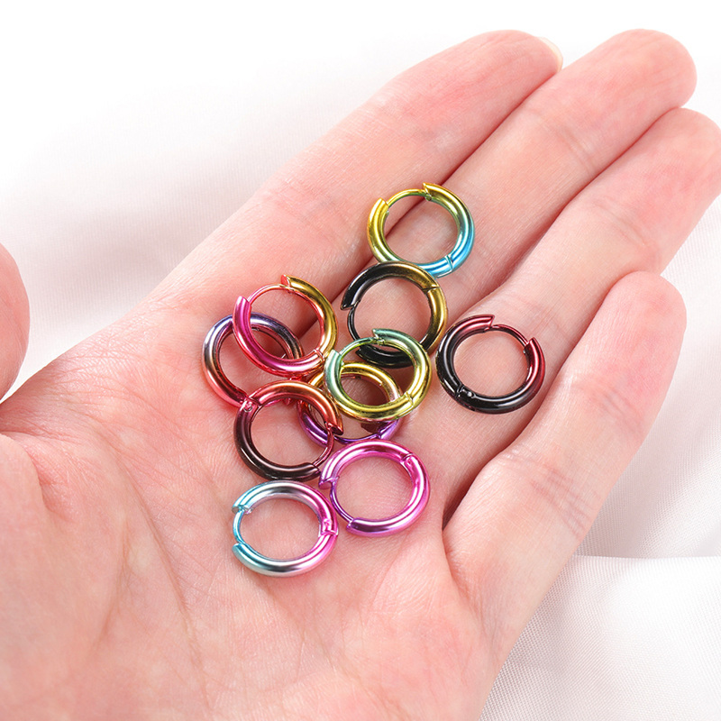 Colorful Ear Ring Made by 316L Stainless Steel(图1)