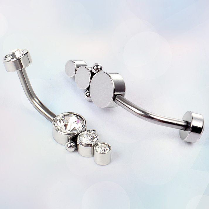 Navel Bar Made by 316L Stainless Steel(图1)