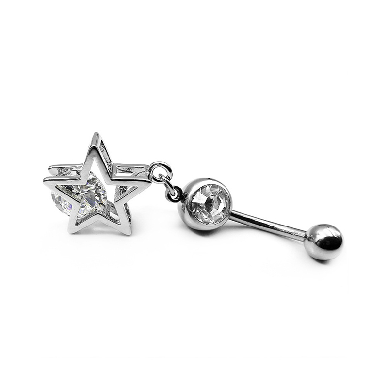 Belly Button Ring with Chic CZ(图1)