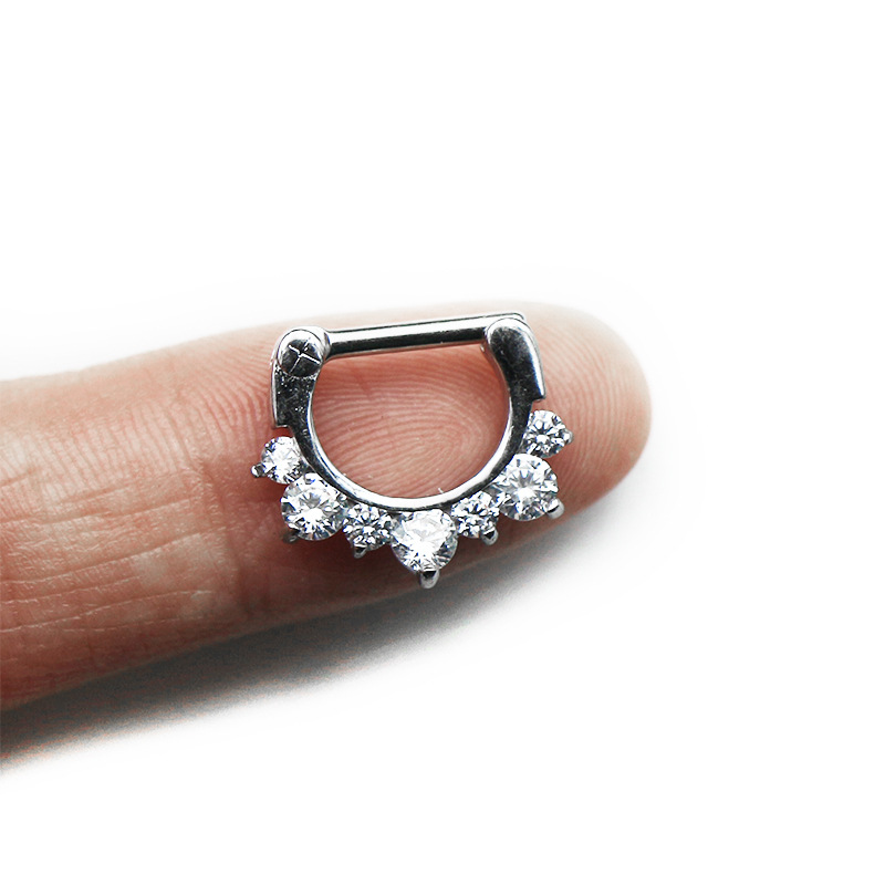 Nose Ring with Chic CZ(图1)