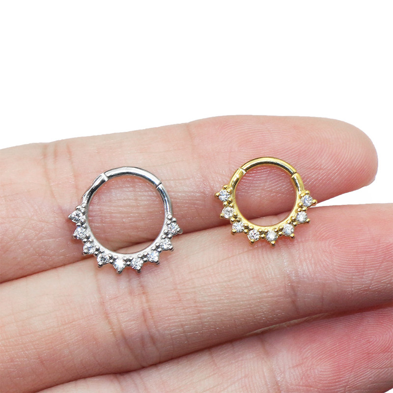 Hinged Segment Ring with Chic CZ(图1)