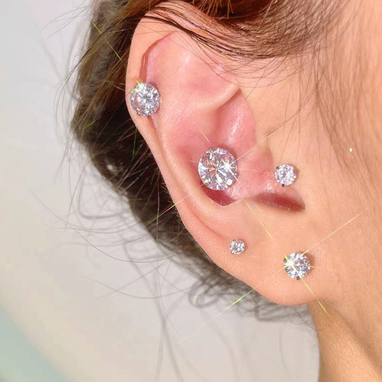 Chic Piercing Stud for Ear and Labret(图1)