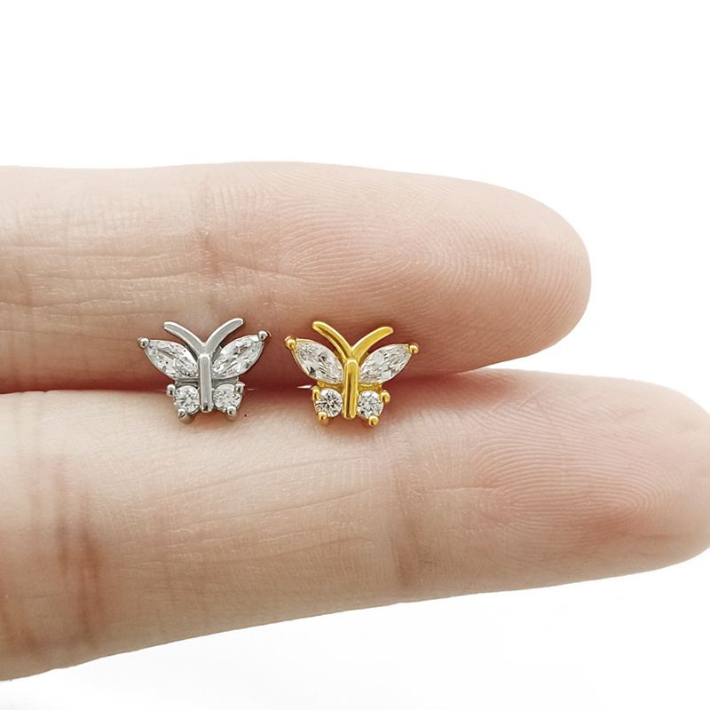 Butterfly Shaped Piercing Stud(图1)