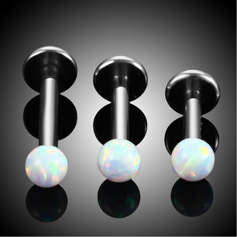 Fanshionable Piercing Stud with Opal(图1)