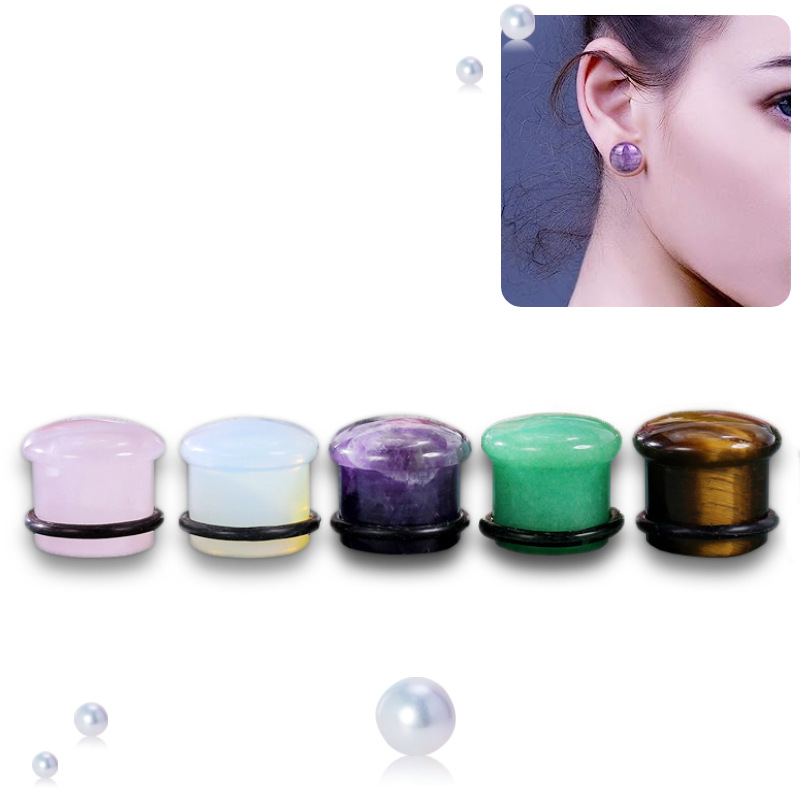 Plug Earring Made by Natural Stone(图1)