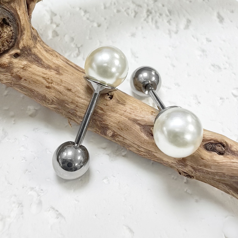 Ear Stud with Pearl(图1)