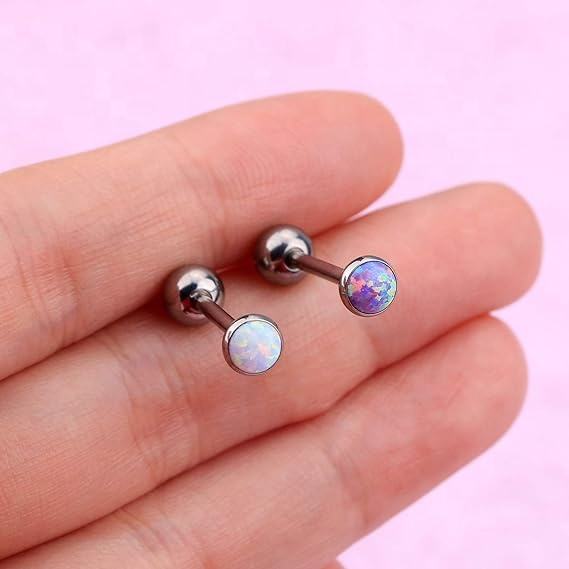 Ear Stud with Opal(图1)