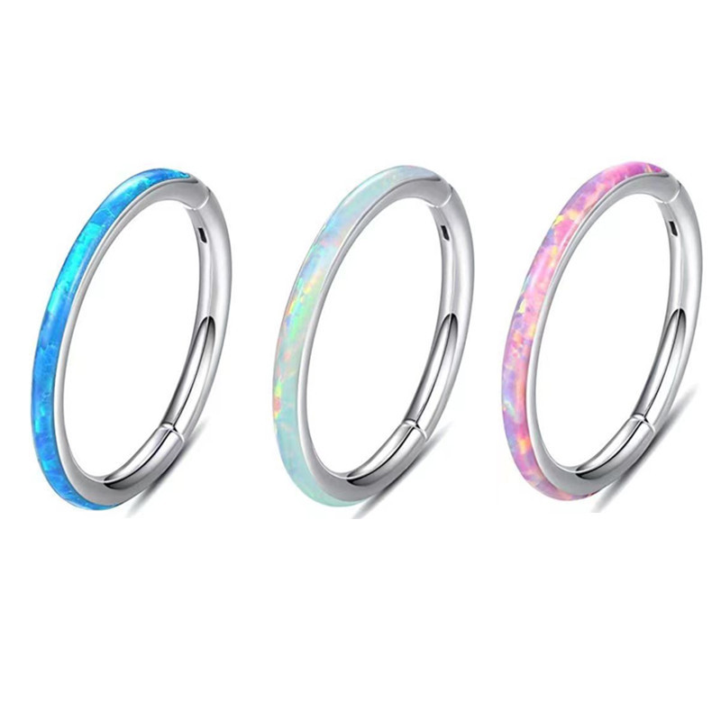 Hinged Segment Ring with Opal(图1)