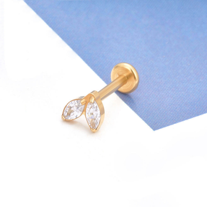 Ear Stud with CZ Top(图1)