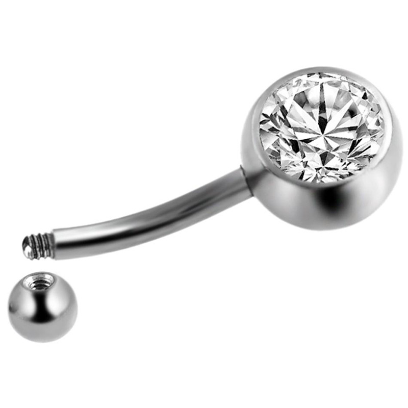 External Threaded Belly Button Bar(图1)