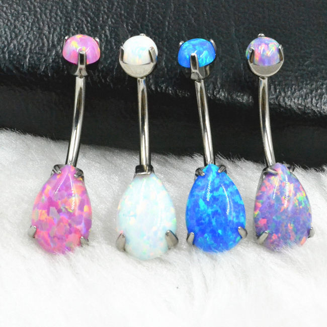 Belly Button Bar with Opal(图1)