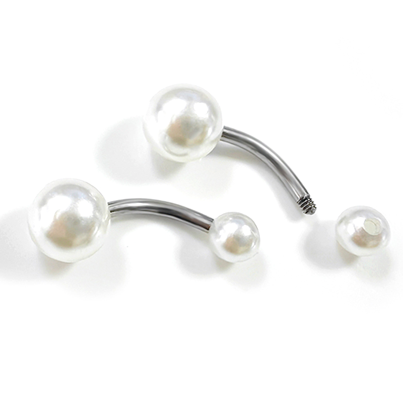 Navel Ring with Pearl(图1)