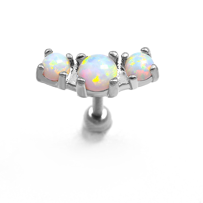 Ear Stud with Opal(图1)