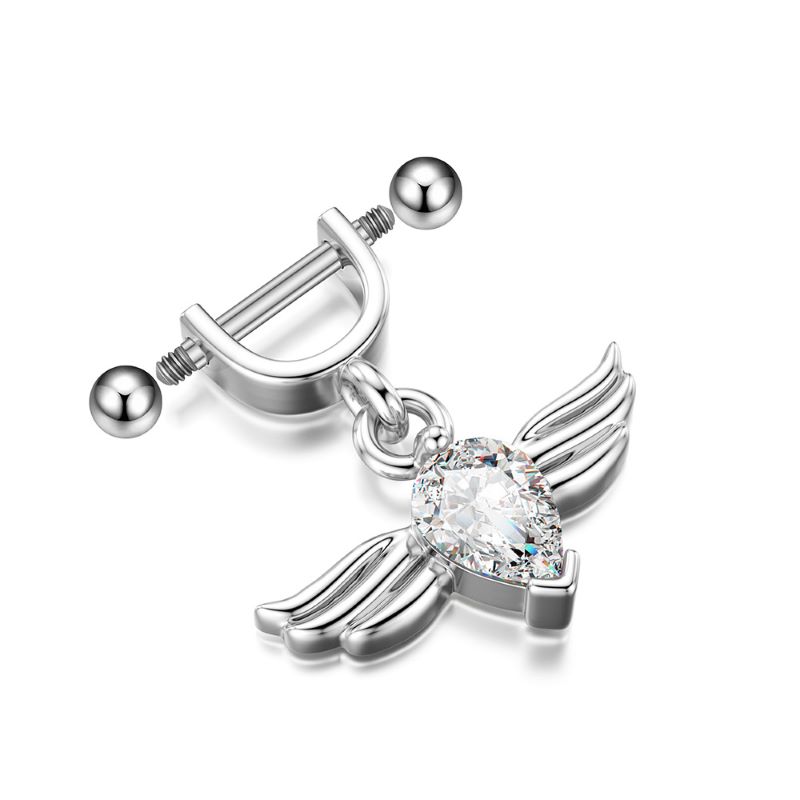 Earring with Dangle in Wing Look(图1)