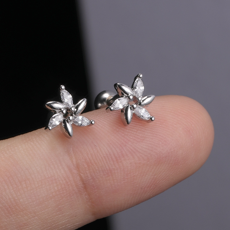 Flower Top Ear Stud(图1)