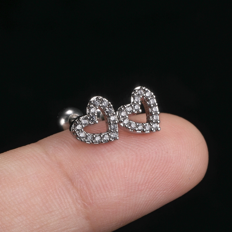 Heart-look Ear Stud(图1)