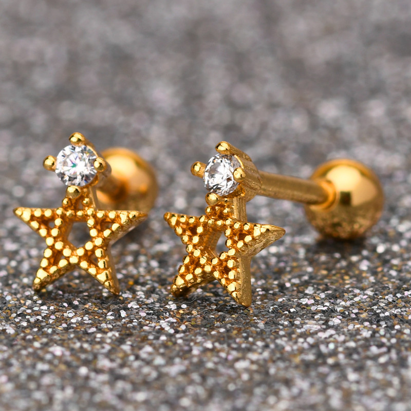 Star-top Ear Stud(图1)