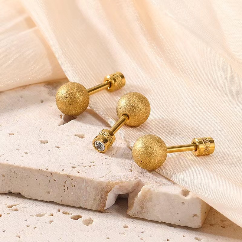 Ear Stud with Ball Top(图1)