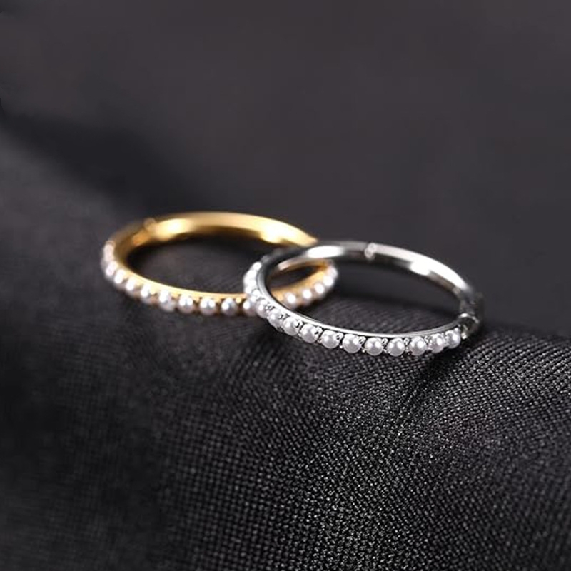 Hinged Segment Ring with Pearl(图1)