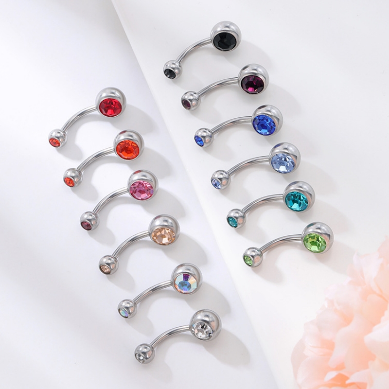 Navel Bar with Chic CZ(图1)