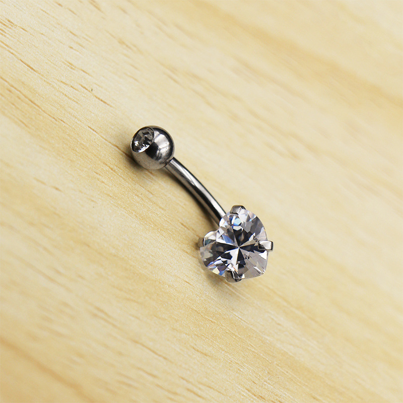 Heart-look Belly Button Ring(图1)