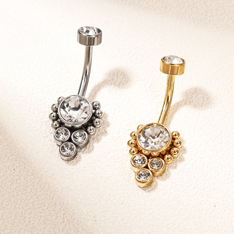 Belly Button Ring with CZ(图1)